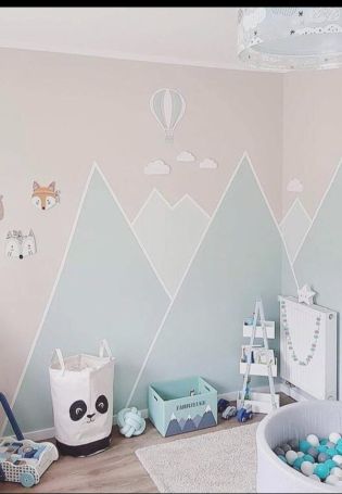 Идеи покраски стен в детской девочке