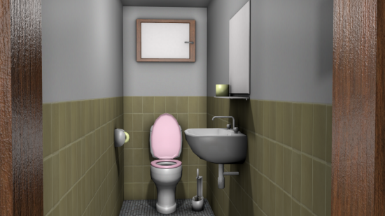 Интерьер гостевого туалета