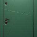Дверь входная металлическая зеленая