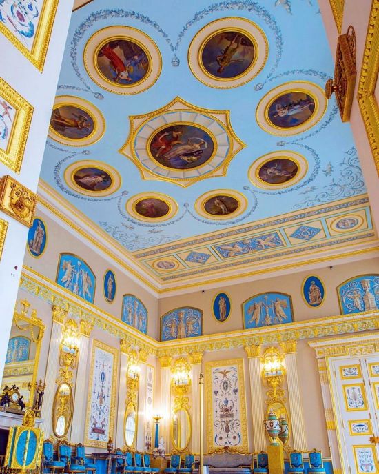Арабесковый зал екатерининского дворца