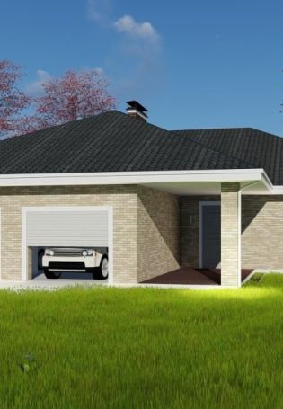 Строительство одноэтажных домов с гаражом