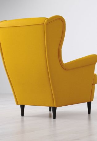 Икеа желтое кресло
