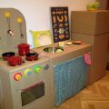 Детская кухня своими руками из коробок