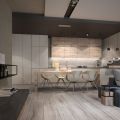 Дизайн кухня гостиная минимализм
