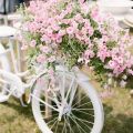 Декор велосипед с цветами
