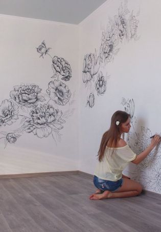 Рисование на стене