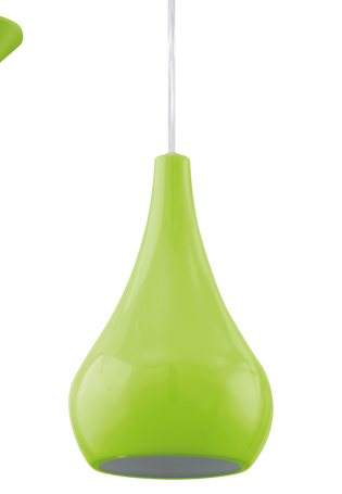 Зеленая подвесная лампа