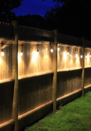 Забор с подсветкой