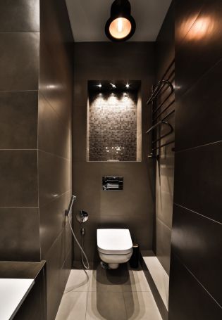 Дизайн туалета с подсветкой