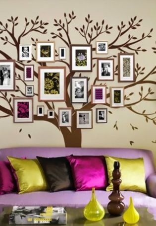 Деревянное дерево на стену
