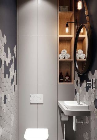 Дизайн туалета с бойлером