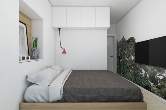 Маленькая спальня без окна дизайн