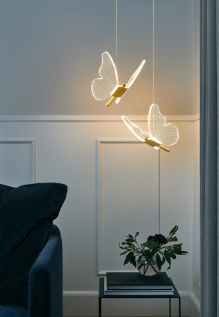 Лампа с бабочками