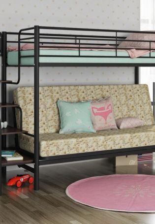Кровать чердак с раскладным диваном