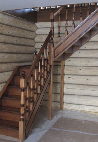 Одномаршевая лестница с площадкой