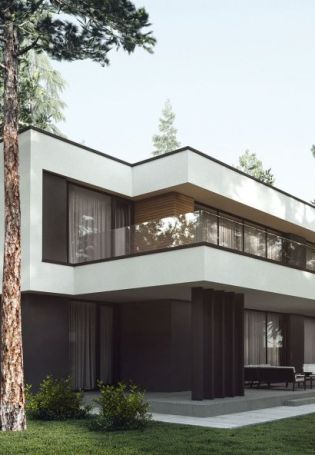 Современные дома в стиле минимализм