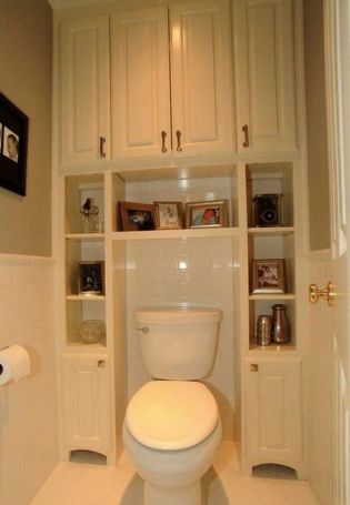 Шкафы в ванную комнату из гипсокартона фото