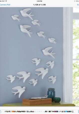 Гипсовые птицы на стену