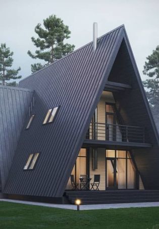 Треугольный дом для большой семьи