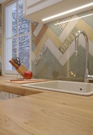 Примеры ванной с плиткой монпарнас