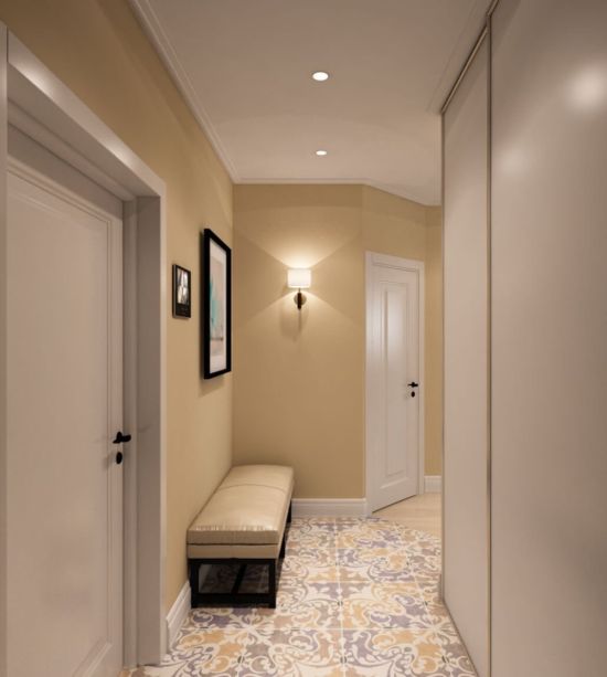 Дизайн г образного коридора в квартире