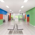 Современный дизайн холла в начальной школе