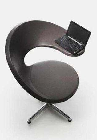 Кресло со столиком для ноутбука