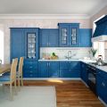 Сине белая кухня