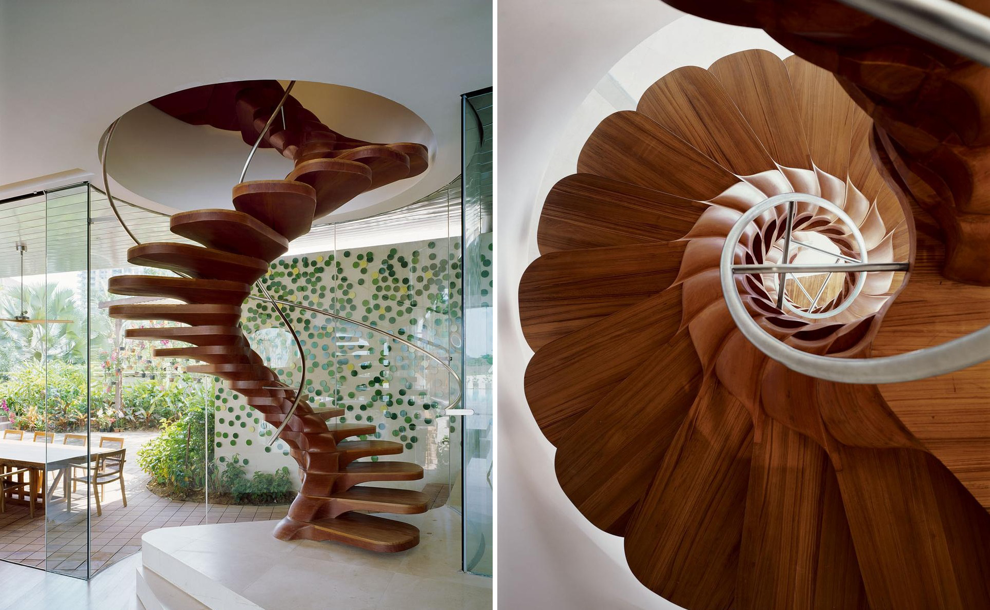 Природные формы дерева. Винтовая лестница Эндрю Макконнелла. Лестница винтовая деревянная. Необычные деревянные лестницы. Необычные элементы интерьера.