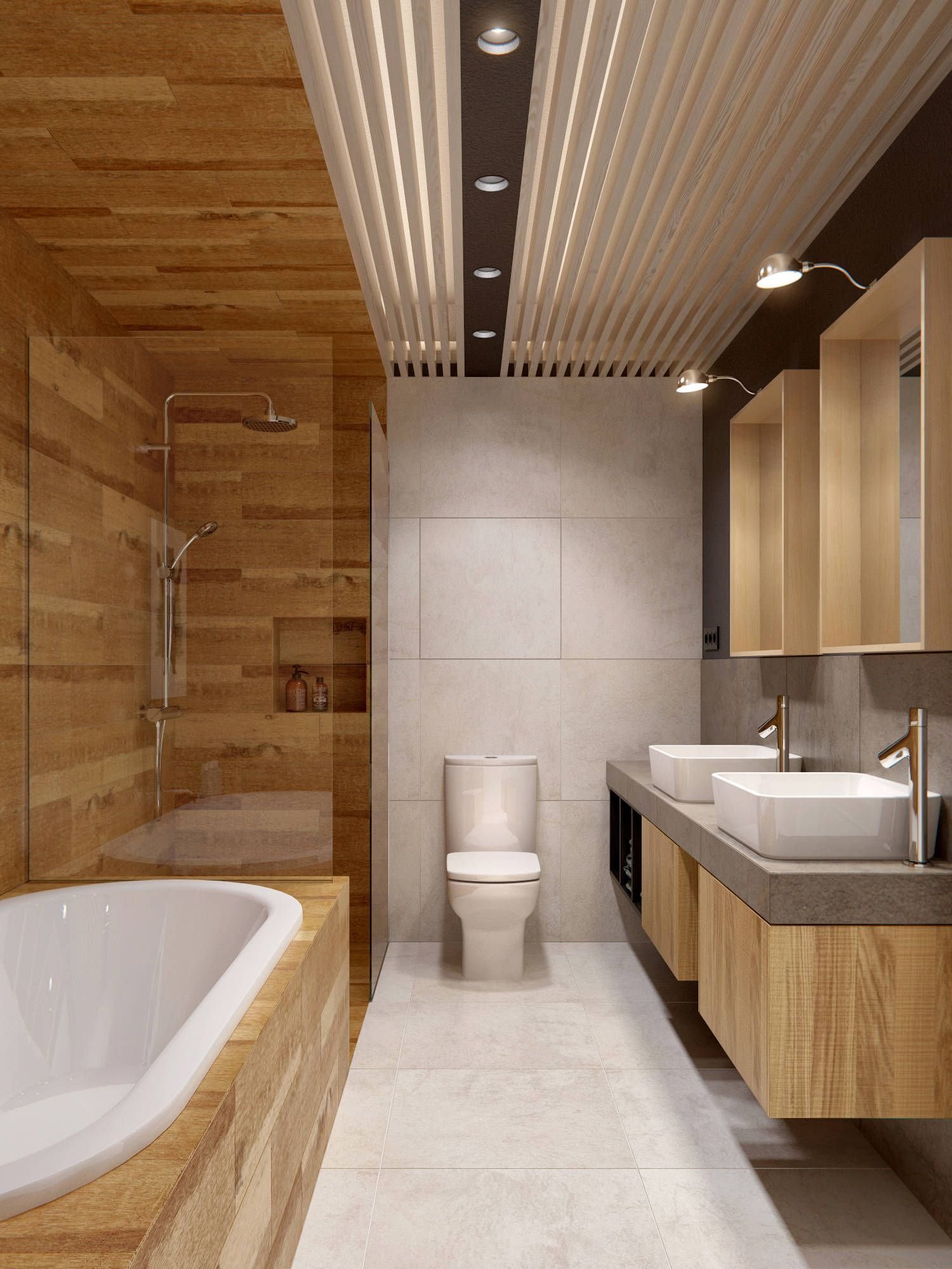 Потолок плитка в ванной комнате. Ванная с деревянной отделкой. Ванная отделанная деревом. Ванная комната с деревянной отделкой. Ванная комната плитка под дерево.