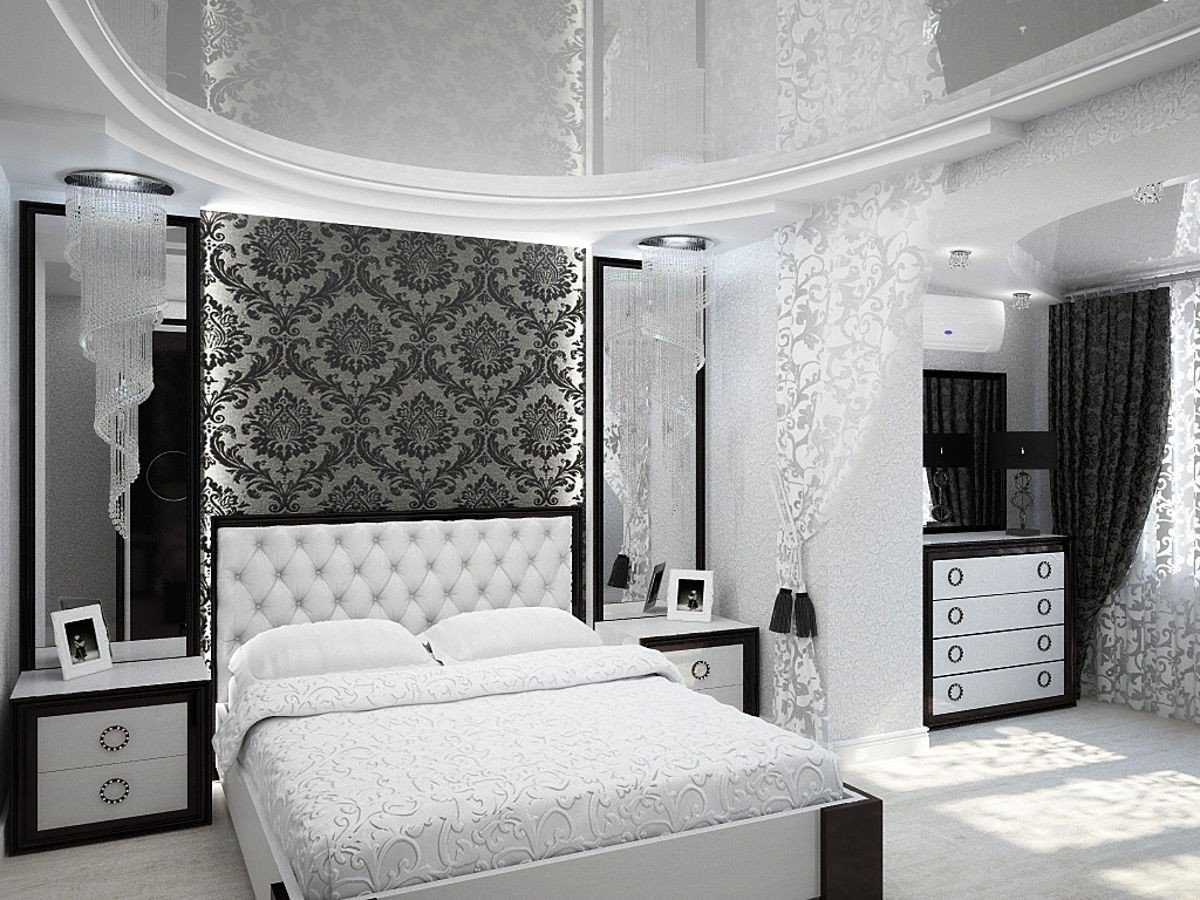 Интерьеры белых спален фото. Спальня в стиле арт деко. Art deco спальня 2023. Черно белая мебель в спальне. Бело черная спальня.