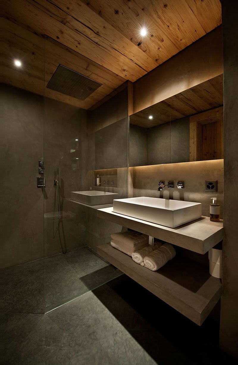 Ванная комната в стиле Шале