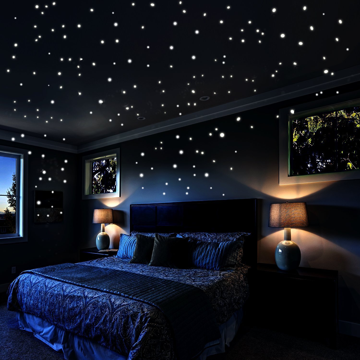 Подключи звездное небо. Потолок Дабл Вижн звездное небо. Натяжной потолок звездное небо. Звездное небо в комнате. Натяжной потолок со звездами.
