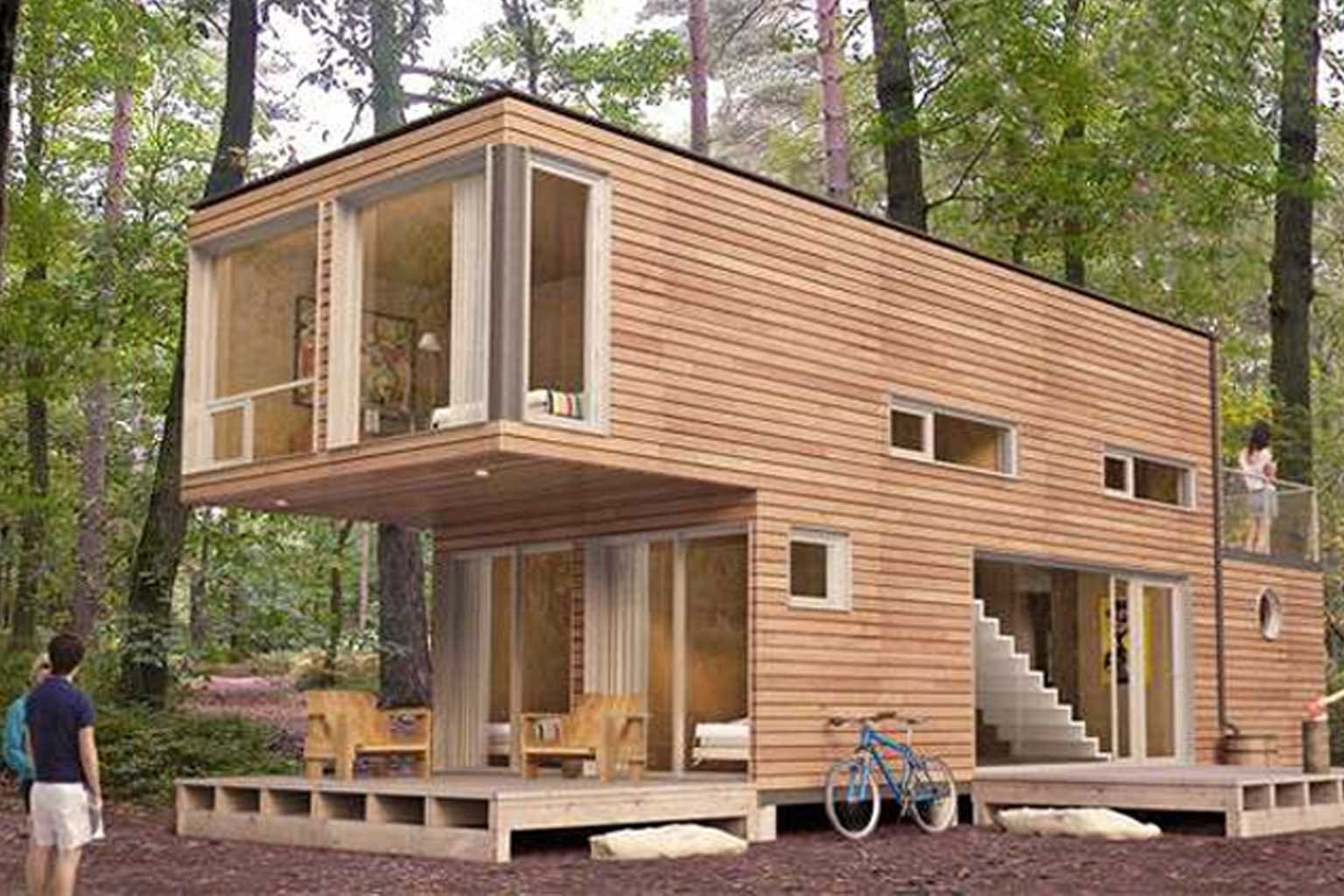 Построить дом для жилья. Двухэтажный Тини Хаус. Модульный tiny House. Дом из контейнеров. Домики из контейнеров проекты.