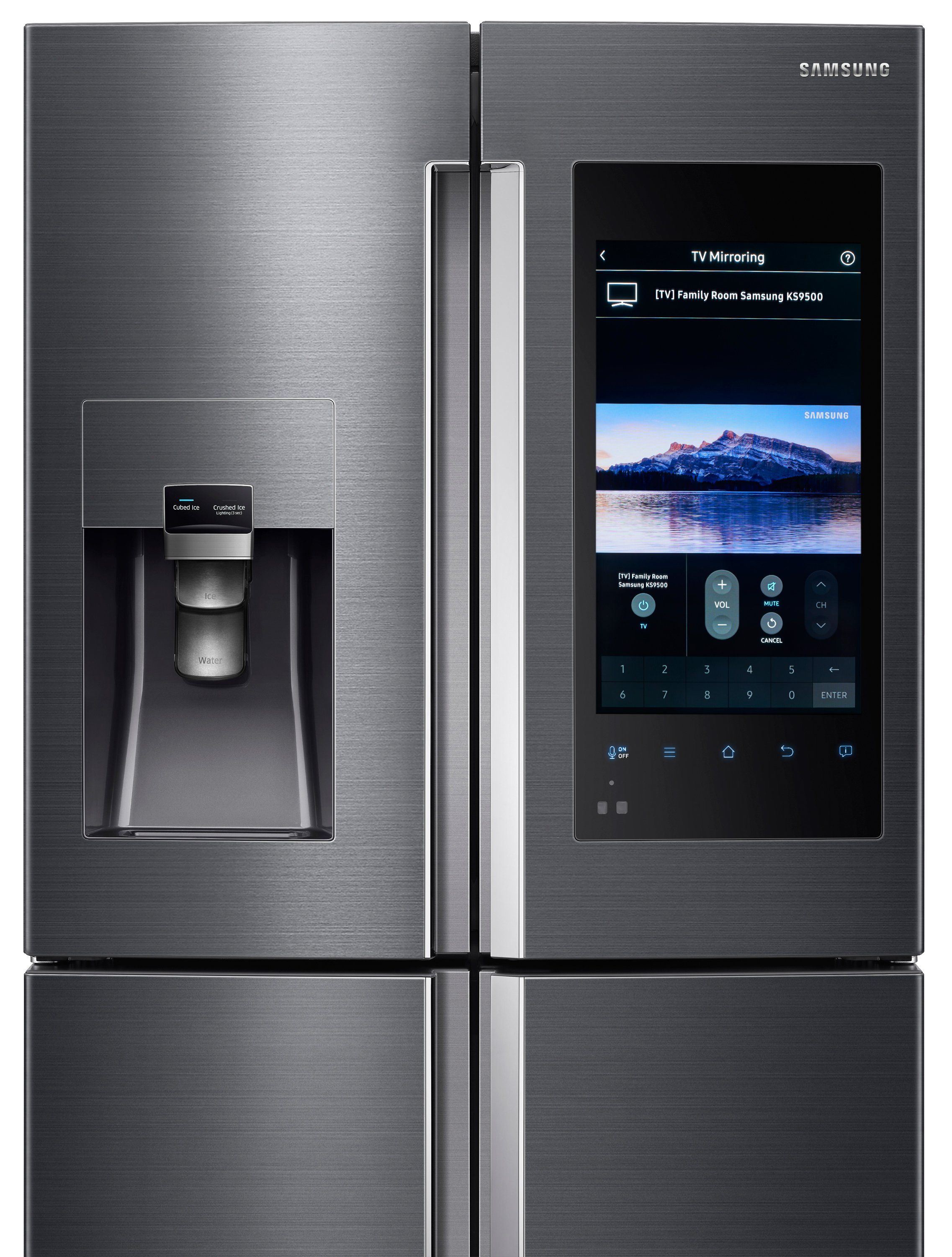 Купить холодильник в 2023 году. Samsung Family Hub холодильник. Холодильник Samsung с дисплеем на двери. Холодильник самсунг 2023. Холодильник самсунг двухкамерный с дисплеем.
