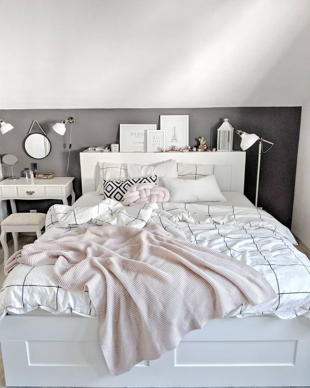 Ikea белая спальня
