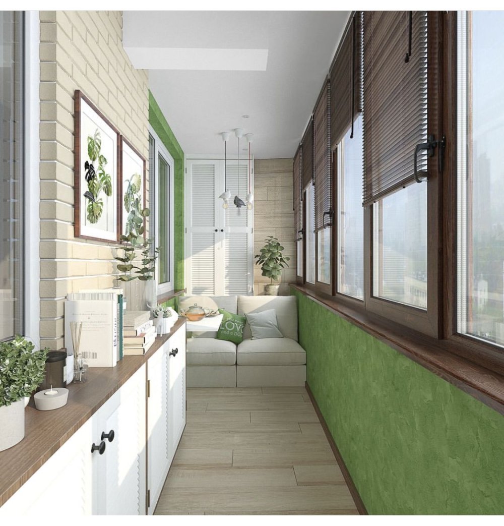 Зеленый балкон. Узкий длинный балкон дизайн. Дизайн длинного балкона. Коричневый балкон. Балкон 22