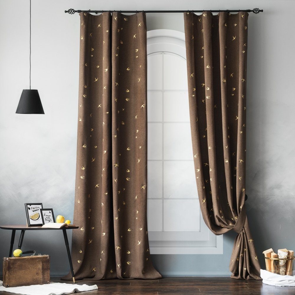 Шторы Винтаж блэкаут молочный+венге 72175