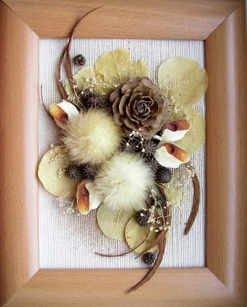 Панно из природного материала