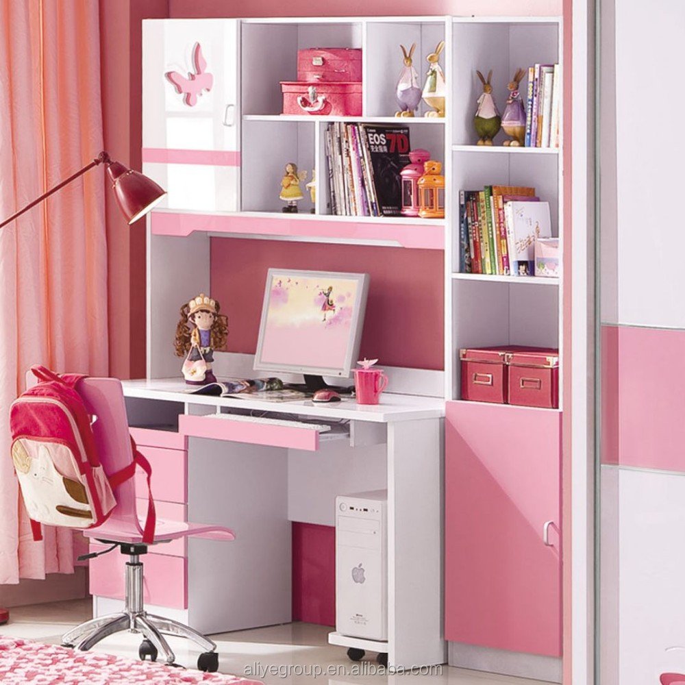 Комплект piccola MK-4617-Pi письменный стол со стулом розовый / белый