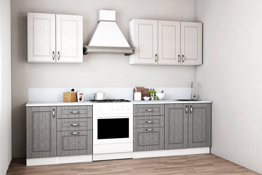 Кухня Румба фабрика Диал фасады Сандал белый Сандал