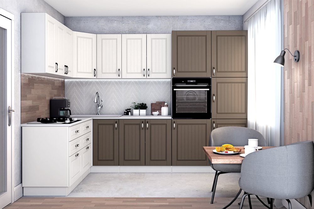 Цвета Сандал белый и дуб сонома светлый