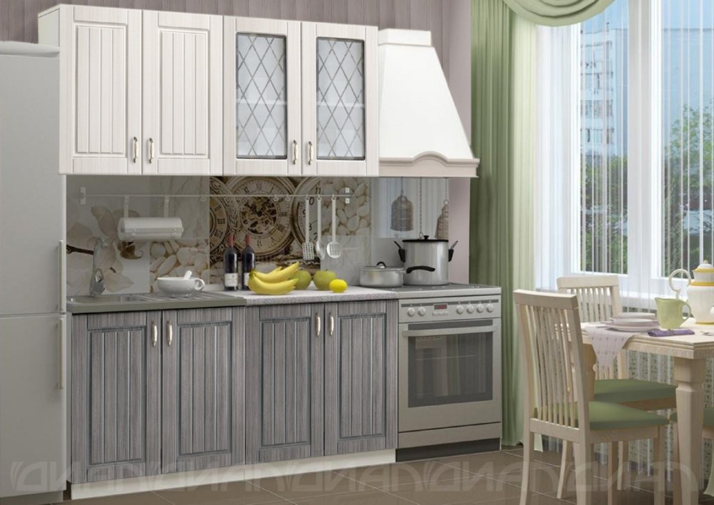 Кухня Прованс Сандал серый Сандал белый