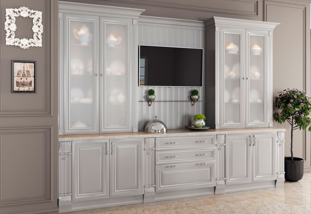 Кухня Виктория серый Сандал