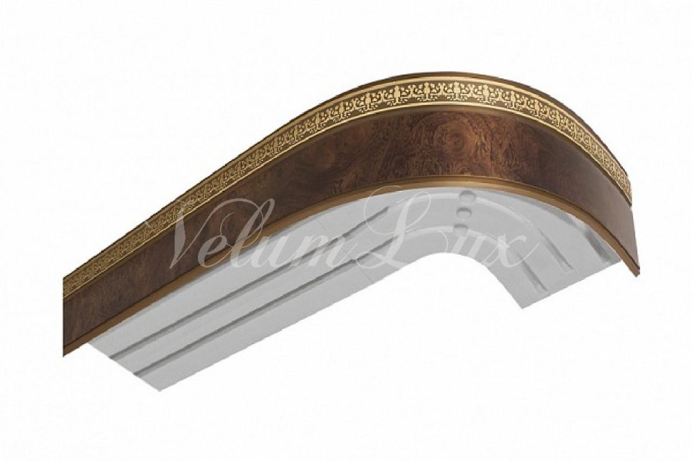 Карниз Ле-Гранд Прима 1,6м (3ряд) белый/хром с поворотами