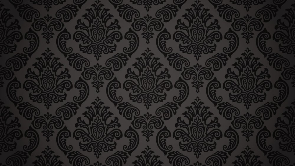 Черный фон с узорами