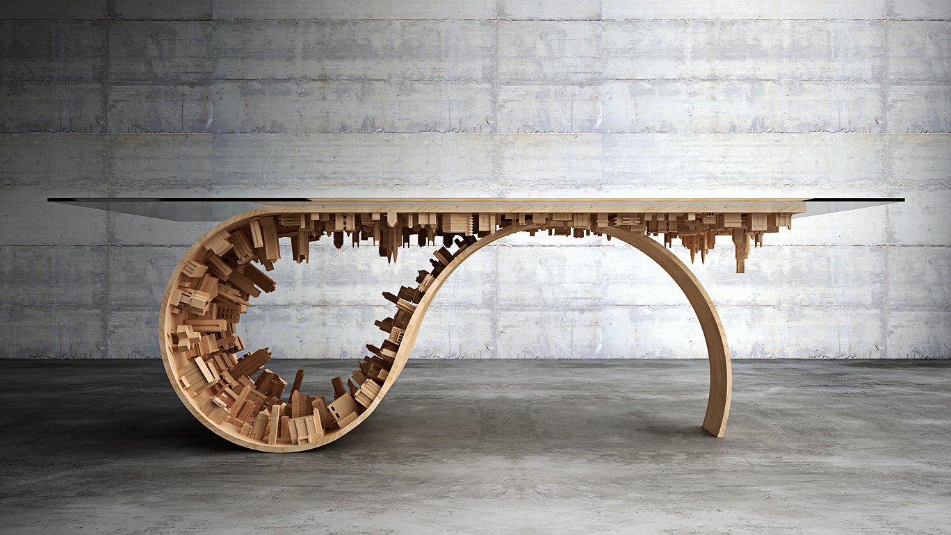 Нестандартно 18. Необычные предметы интерьера. Необычные столы. Дизайнерская мебель. Оригинальные дизайнерские вещи.