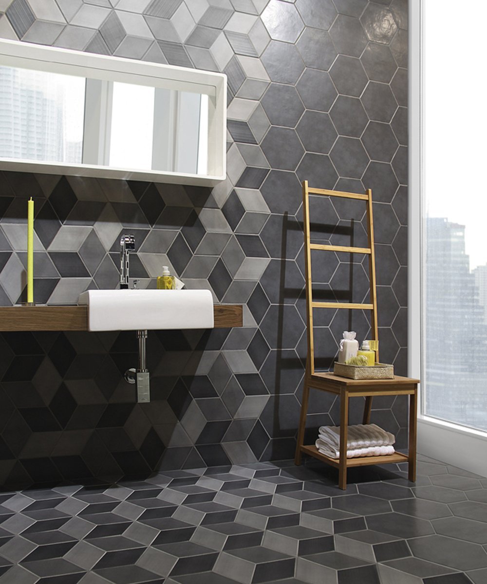 Ванна шестиугольная плитка. Плитка Hexagon Interior. Ванная плитка Hexagon Grey. Плитка Керамин соты. Шестиугольная плитка для ванной.